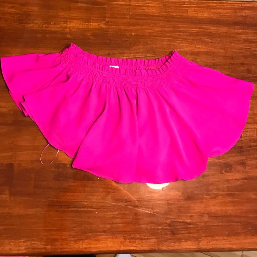 Hot pink crop top